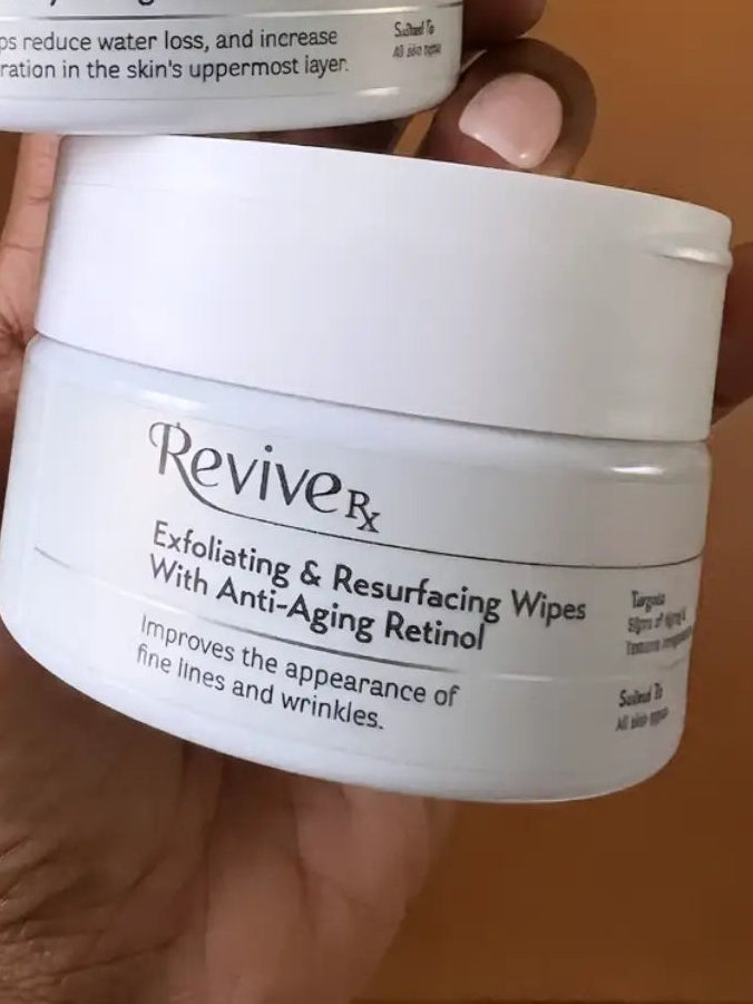 Revive Rx Exfoliating & Resurfacing Facial Wipes