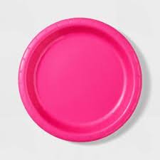 Hot Pink Paper Plates