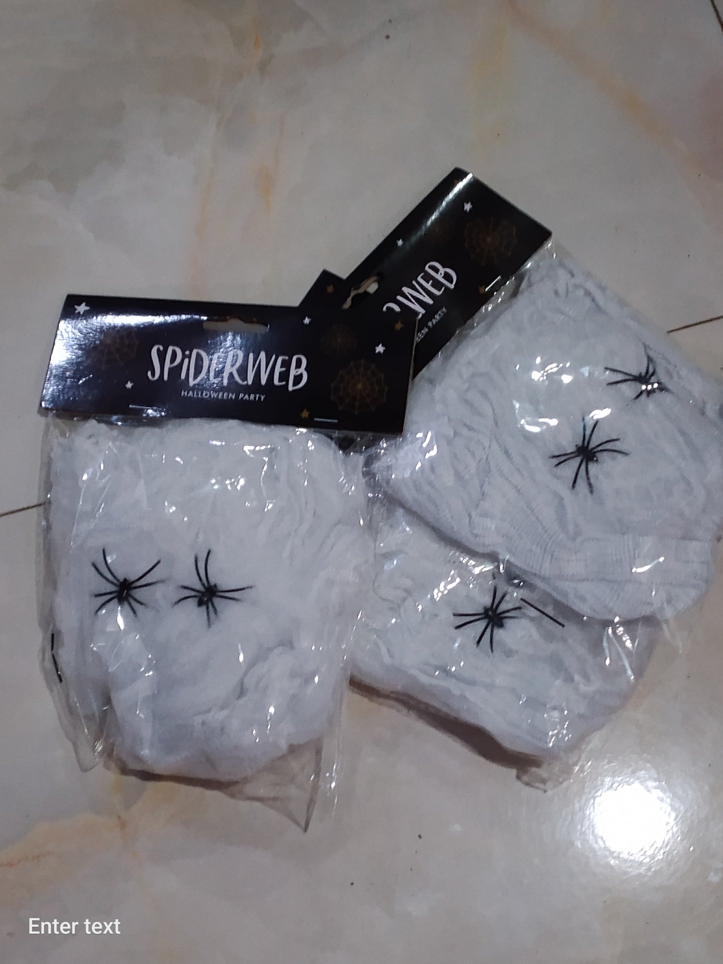 HALLOWEEN SPIDERWEB & SPIDERS