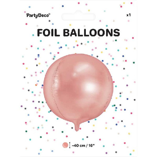 40cm Ball Shaped Rose Gold Foil