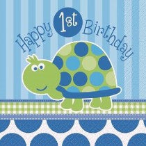 1st B/Day Turtle Napkins