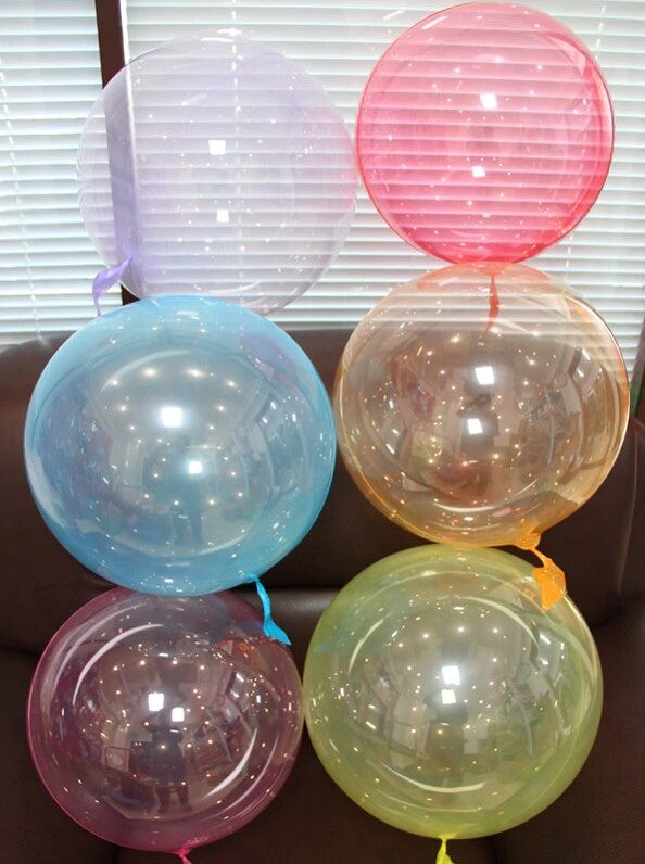 24 IN GREEN DECO BUBBLE BALLOONS