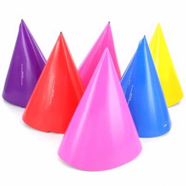 ASST COLOURS PARTY HATS