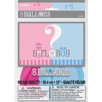 Gender Reveal Latex Balloon