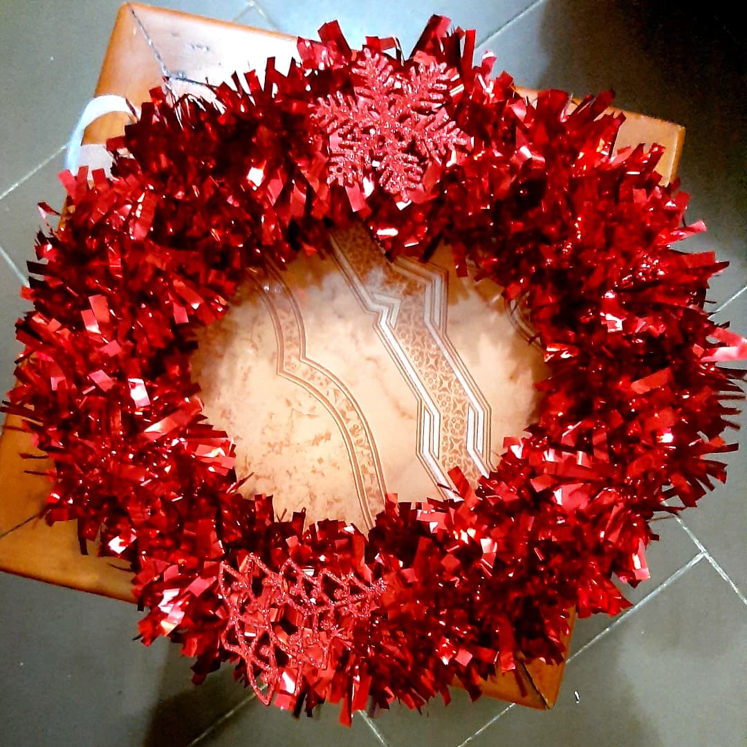 Red Christmas Wreath