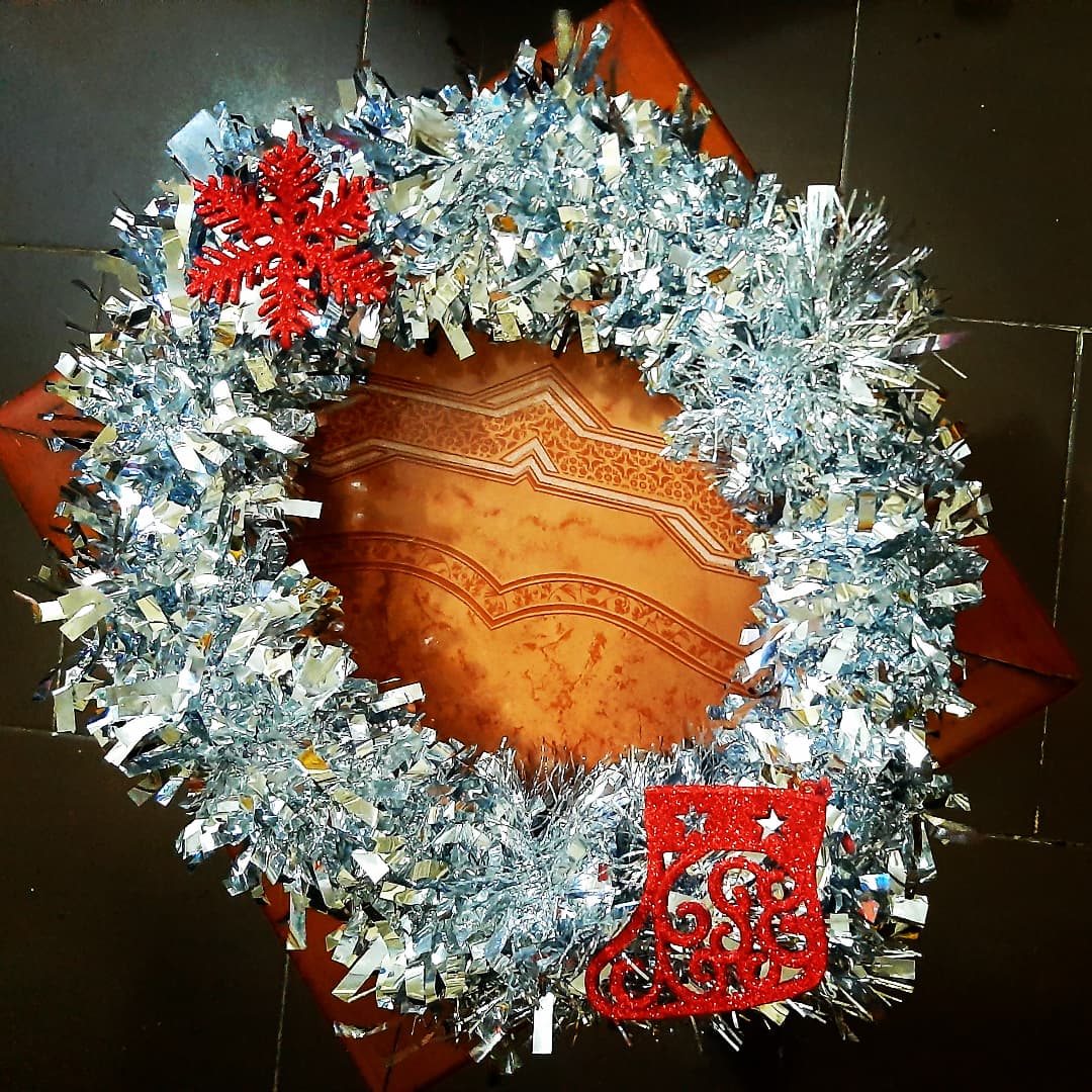 Silver Christmas Wreath