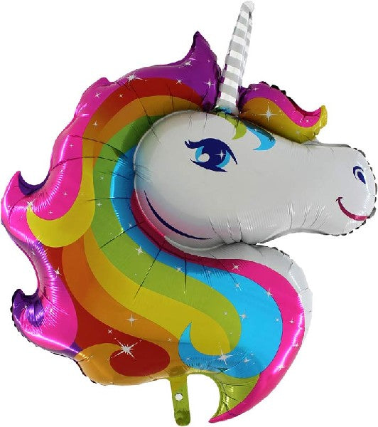 Rainbow Unicorn Head Foil