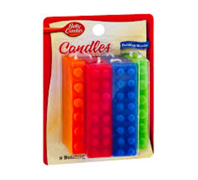 Building Blocks Birthday Candles