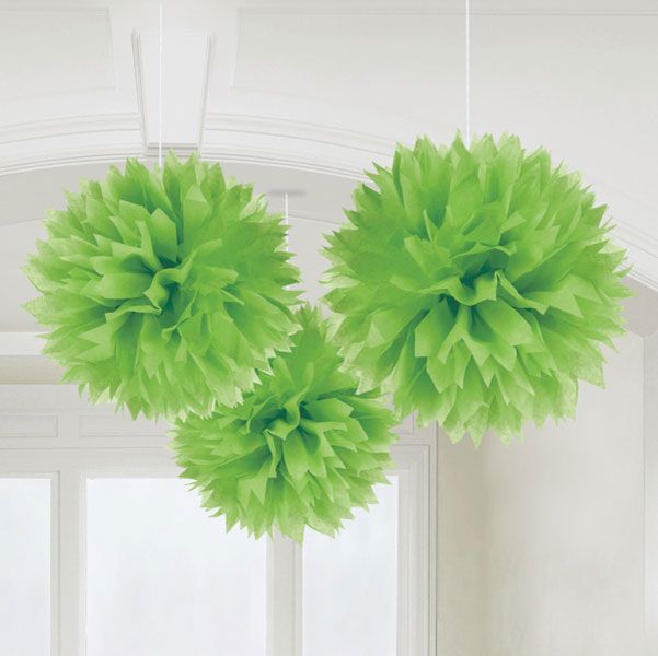 LIME GREEN POMPOM