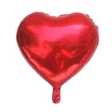 Red Heart Shaped Foil