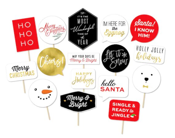CHRISTMAS PHOTO PROPS