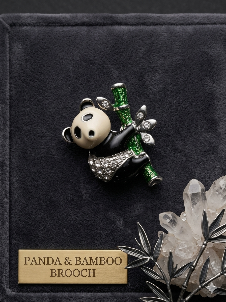 PANDA BROOCH