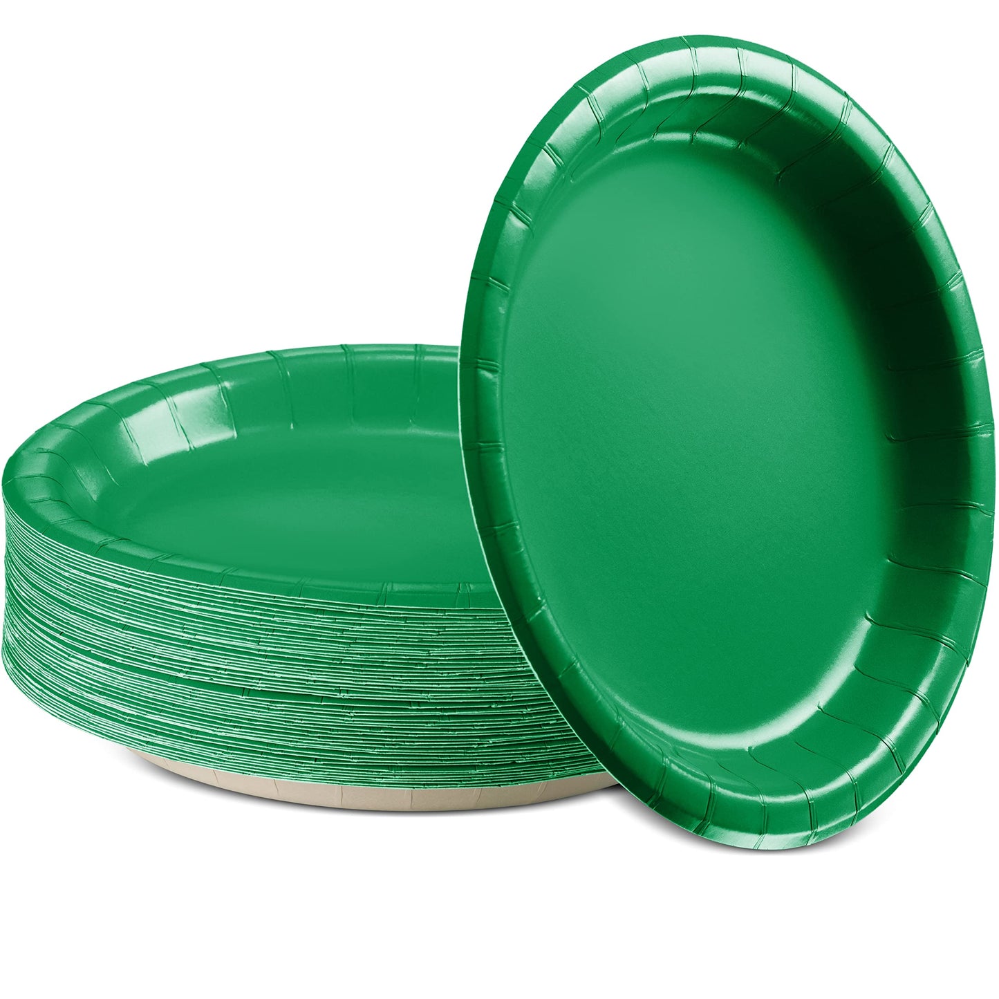 Dark Green Paper Plates