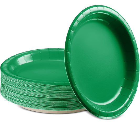 Dark Green Paper Plates