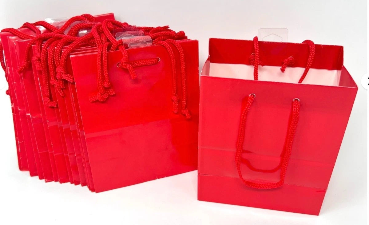 RED HALLMARK GIFT BAGS