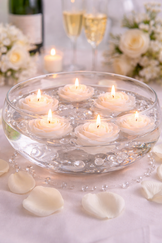 Floating Rose Candles