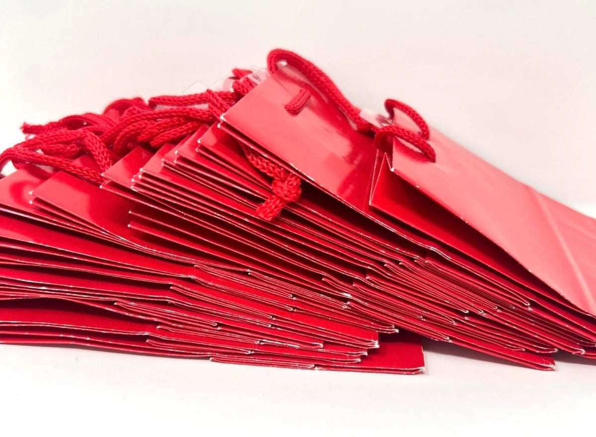 RED HALLMARK GIFT BAGS