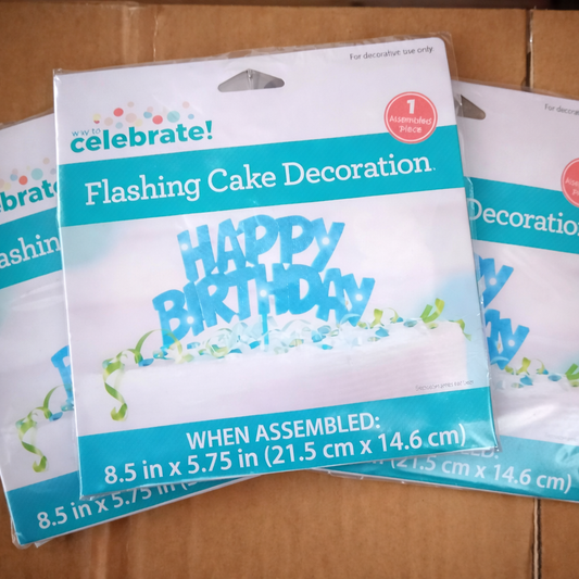 FLASHING CAKE TOPPER
