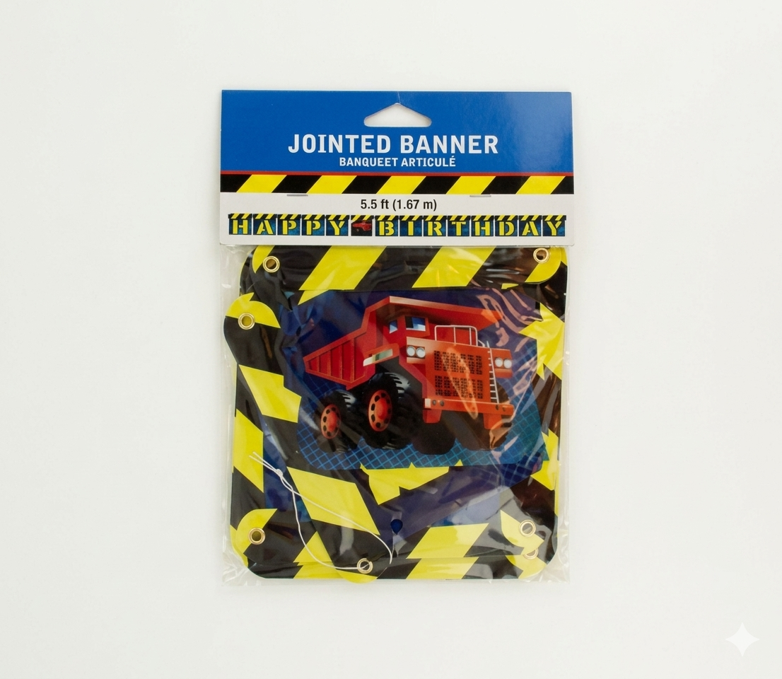 Construction Birthday Banner