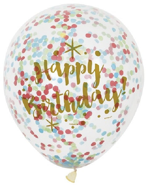 Happy Birthday Confetti Balloons