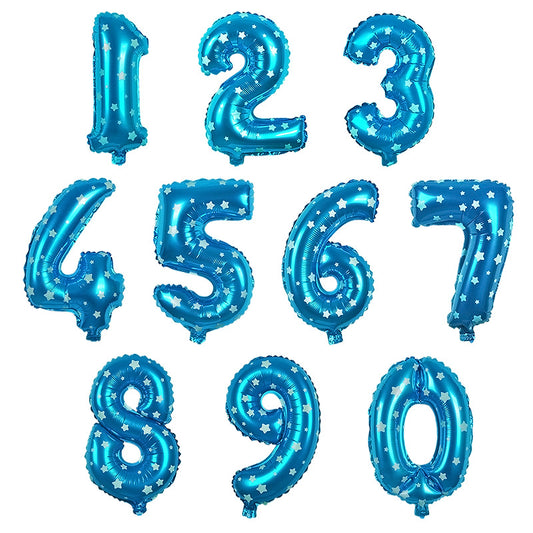 EPS BLUE PATTERNED NUMBER FOIL