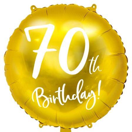 70th Birthday Gold Foil