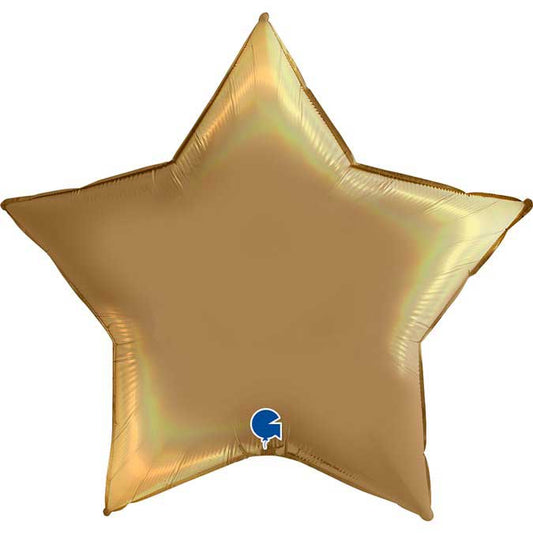 36 inch Champagne Star Foil