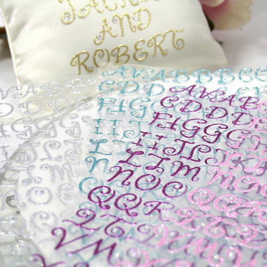 Letter Gems Alpha Italic Silver