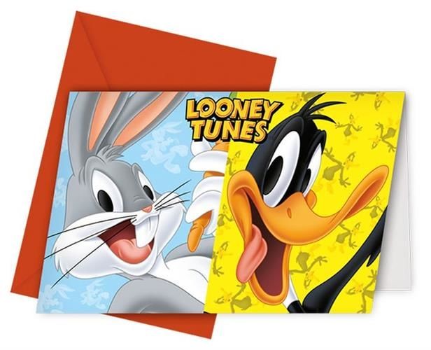 Looney Tunes Invitation Cards