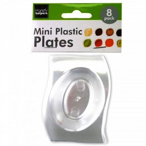 Clear mini Plastic Plates Set