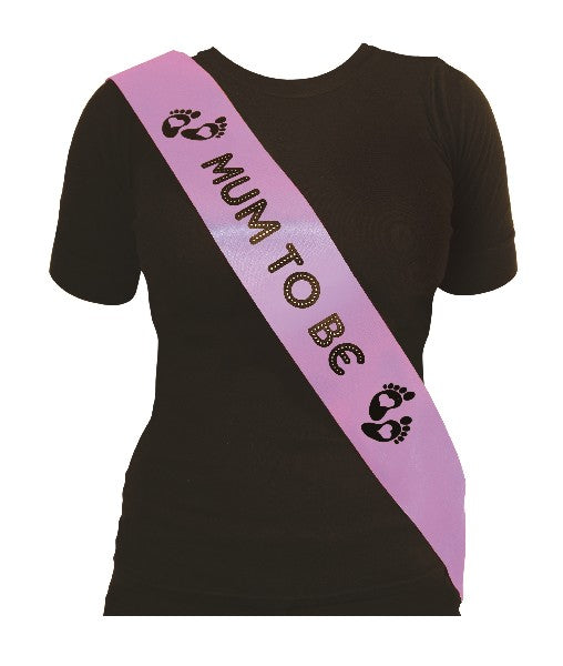 Mum to Be Sash Purple