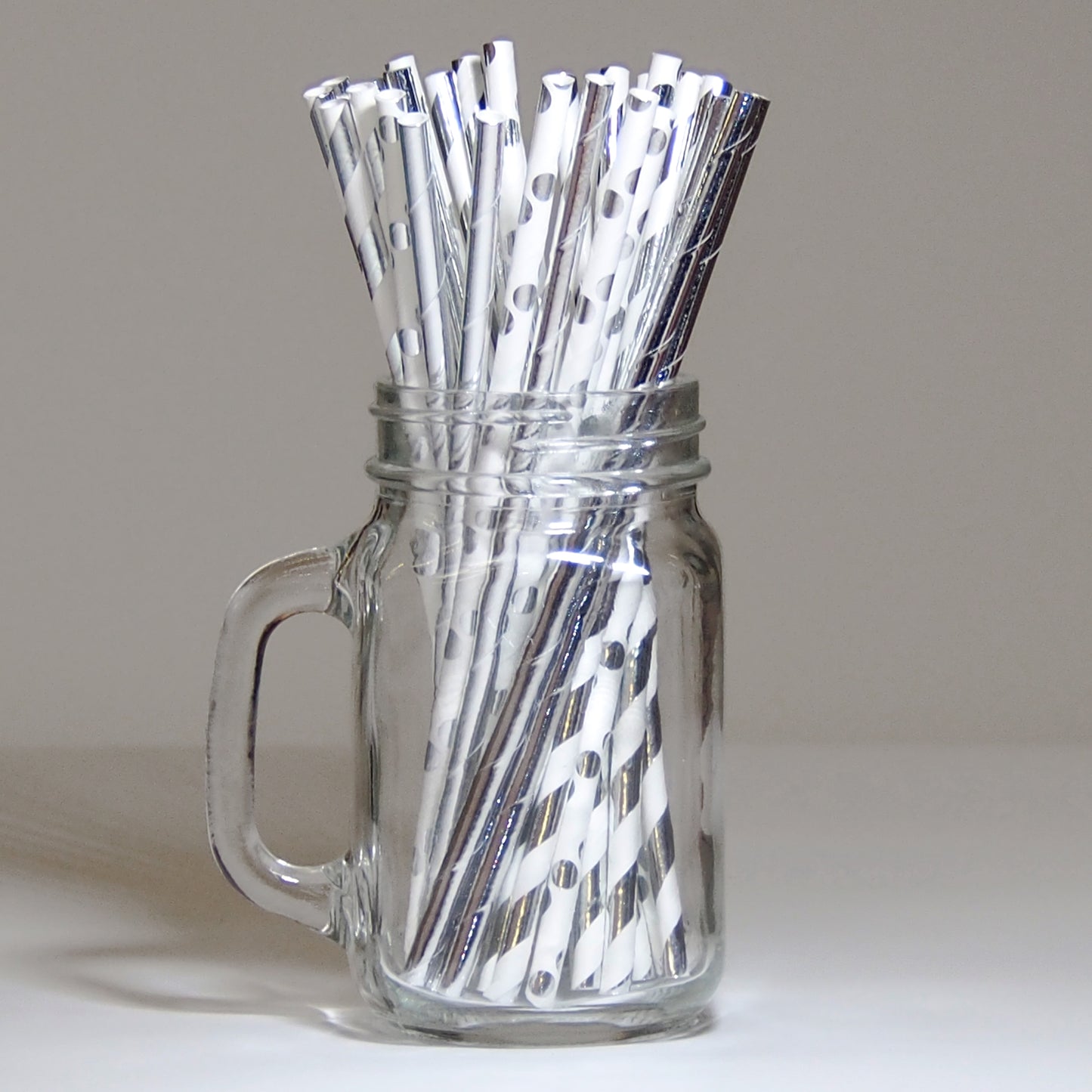 Silver Paper Straws