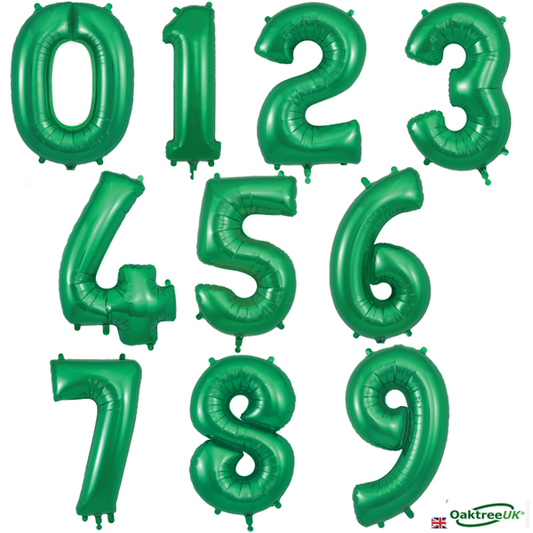 OAKTREE 34" GREEN NUMBER FOIL