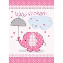 Umbrellaphants Pink Invites