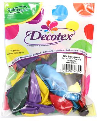 DECOTEX 50 PACK LATEX METALLIC ASSTD