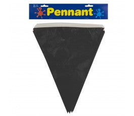 Black Pennant Banner