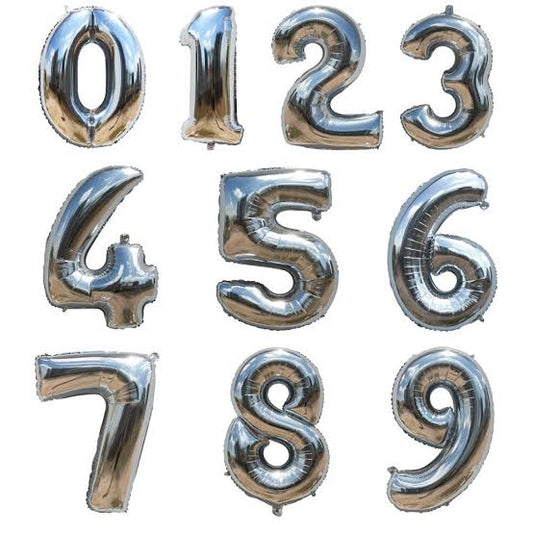 EPS 40"  Silver Number Foil