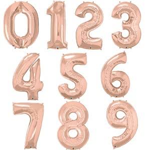 40"  Rose Gold Number Foil