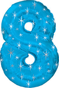 EPS BLUE PATTERNED NUMBER FOIL