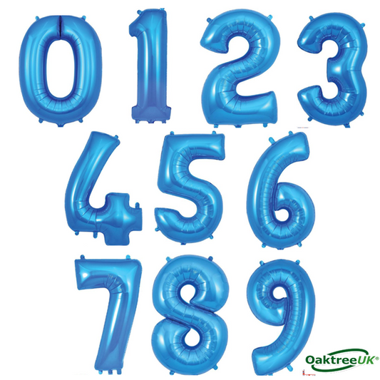 OAKTREE 34" BLUE NUMBER FOIL